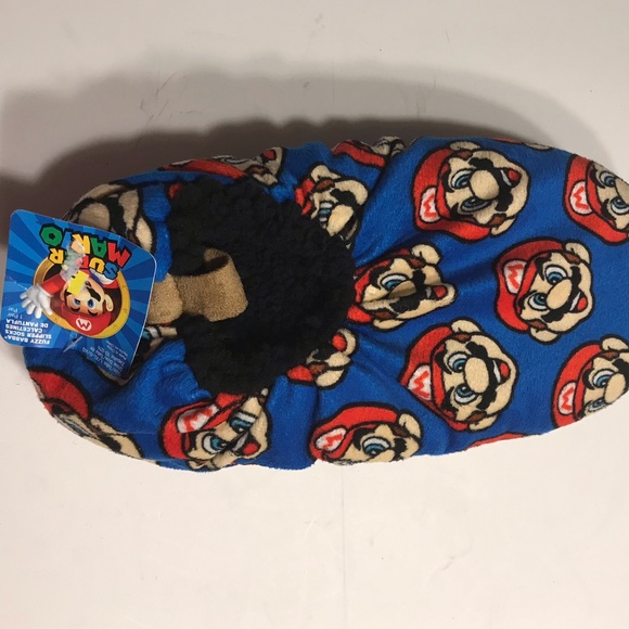Nintendo Other - Nintendo Super Mario Mens Fuzzy Slipper Sizes L-XL